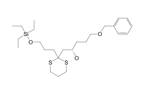 (6S)-1-TRIETHYLSILYLOXY-4,4,S,S-PROPYLIDENE-6-HYDROXY-9-BENZYLOXY-NONANE