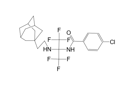 N-[1-(2-Adamantan-1-yl-ethylamino)-2,2,2-trifluoro-1-trifluoromethyl-ethyl]-4-chloro-benzamide