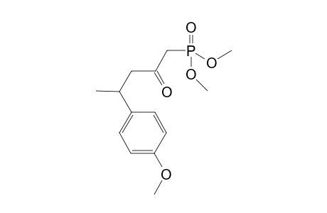 Dimethyl [2-(4'-methxoyphenyl)-4-oxopentyl]phosphonate
