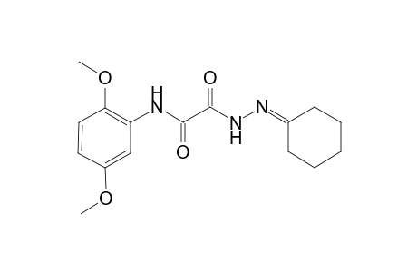 2-(N'-Cyclohexylidene-hydrazino)-N-(2,5-dimethoxy-phenyl)-2-oxo-acetamide
