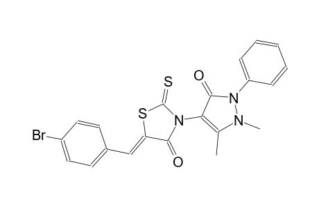 4-thiazolidinone, 5-[(4-bromophenyl)methylene]-3-(2,3-dihydro-1,5-dimethyl-3-oxo-2-phenyl-1H-pyrazol-4-yl)-2-thioxo-, (5Z)-