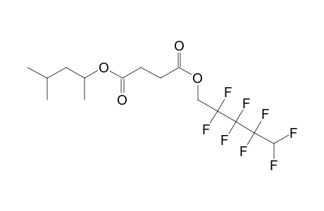 Succinic acid, 2,2,3,3,4,4,5,5-octafluoropentyl 4-methylpent-2-yl ester