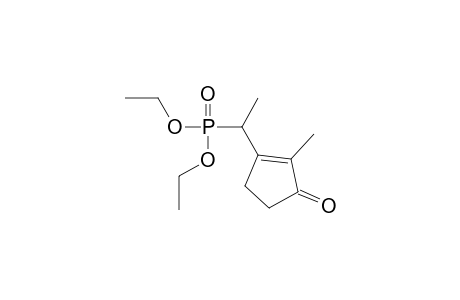 3-(1-Diethoxyphosphorylethyl)-2-methyl-1-cyclopent-2-enone