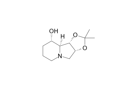 (1S),2(R),8(S),8a(S)-1,2-O-Isopropylideneoctahydro-1,2,8-indolizidinetriol