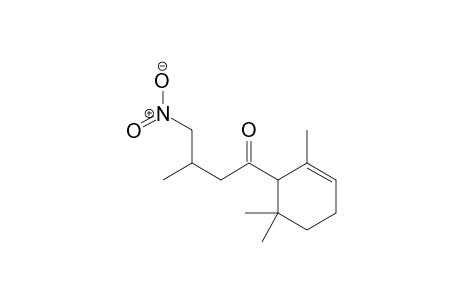 3-Methyl-4-nitro-1-(2',6',6'-trimethylcyclohex-2-en-1-yl)butan-1-one