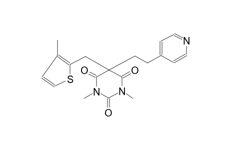 2,4,6(1H,3H,5H)-pyrimidinetrione, 1,3-dimethyl-5-[(3-methyl-2-thienyl)methyl]-5-[2-(4-pyridinyl)ethyl]-