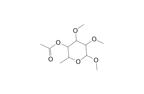 Methyl 4-O-acetyl-6-deoxy-2,3-di-O-methylhexopyranoside