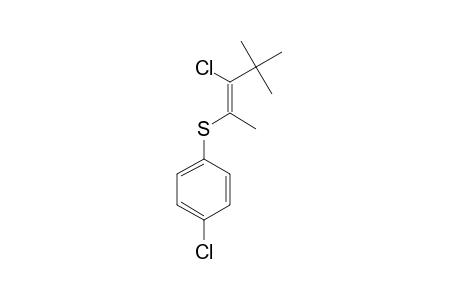 (Z)-2-(4-CHLOROBENZENESULFENYL)-3-CHLORO-4,4-DIMETHYL-2-PENTENE