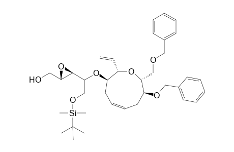 (2S,3R,2'S,3'R,5'Z,8'S,9'R)-4-{(8'-Benzyloxy-9'-benzyloxymethyl-2'-vinyl-2',3',4',7',8',9'-hexahydrooxonin-3'-yl)oxy}-5-(tert-butyldimethylsilyloxy)-2,3-epoxypentanol