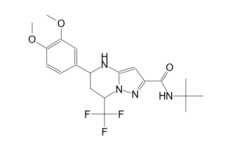 N-(tert-butyl)-5-(3,4-dimethoxyphenyl)-7-(trifluoromethyl)-4,5,6,7-tetrahydropyrazolo[1,5-a]pyrimidine-2-carboxamide