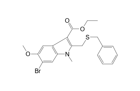 2-[(benzylthio)methyl]-6-bromo-5-methoxy-1-methyl-indole-3-carboxylic acid ethyl ester