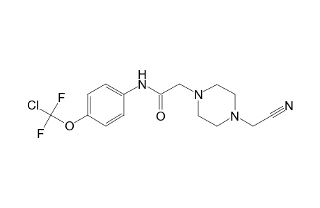 1-Pyrazineacetamide, N-[4-(chlorodifluoromethoxy)phenyl]-4-(cyanomethyl)hexahydro-