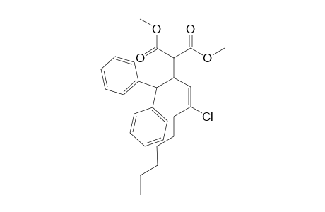 Dimethyl (E)-2-(4-chloro-1,1-diphenyldec-3-en-2-yl)malonate