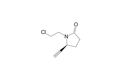 (5S)-1-(2-chloroethyl)-5-ethynyl-2-pyrrolidinone