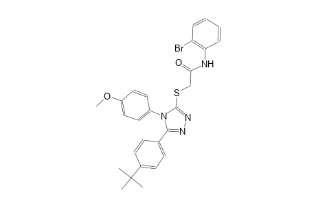 N-(2-bromophenyl)-2-{[5-(4-tert-butylphenyl)-4-(4-methoxyphenyl)-4H-1,2,4-triazol-3-yl]sulfanyl}acetamide