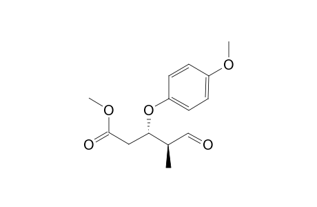 Methyl (3S,4S)-3-(4-methoxyphenoxy)-4-methyl-5-oxopentanoate