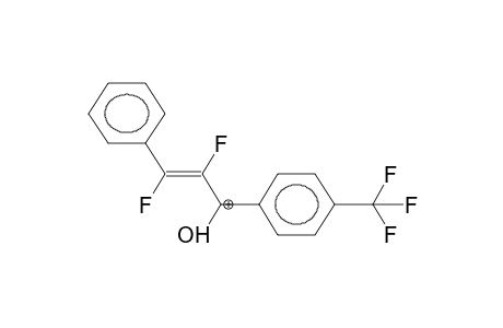TRANS-1,2-DIFLUORO-1-PHENYL-2-(4'-TRIFLUOROMETHYLBENZOYL)ETHENEPROTONATED