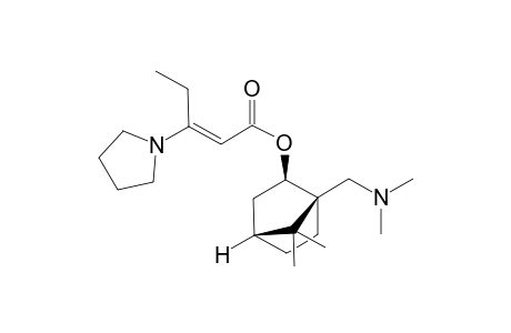 (1R,2R,4R)-1-Dimethylaminomethyl-7,7-dimethylbicyclo[2.2.1]hept-2-yl (E)-3-(pyrrolidin-1-yl)pent-2-enoate