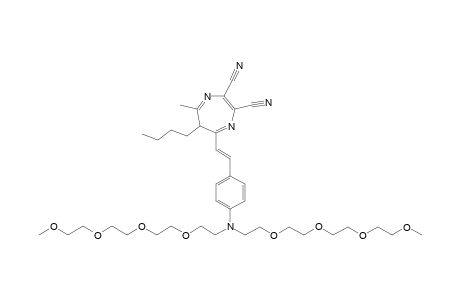 6-Butyl-2,3-dicyano-5-{4-[bis(2,5,8,11-tetraoxa-13-tridecanyl)amino]styryl}-7-methyl-6H-1,4-diazepine