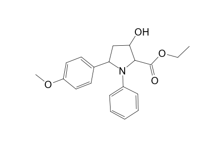 Ethyl 3-hydroxy-5-(4-methoxyphenyl)-1-phenylpyrrolidine-2-carboxylate