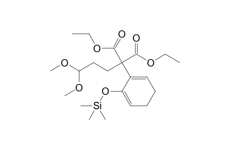 2-(3,3-dimethoxypropyl)-2-(6-trimethylsilyloxy-1-cyclohexa-1,5-dienyl)propanedioic acid diethyl ester