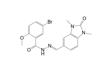 5-bromo-N'-[(E)-(1,3-dimethyl-2-oxo-2,3-dihydro-1H-benzimidazol-5-yl)methylidene]-2-methoxybenzohydrazide