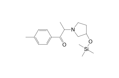 1-(4-Methylphenyl) 2-(3-hydroxy-pyrrolidinyl)propan-1-one TMS