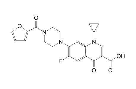 1-cyclopropyl-6-fluoro-7-[4-(2-furoyl)-1-piperazinyl]-4-oxo-1,4-dihydro-3-quinolinecarboxylic acid