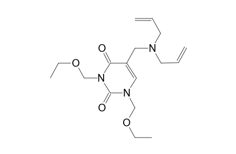 5-Diallylaminomethyl-1,3-bisethoxymethyl-1H-pyrimidin-2,4-dione