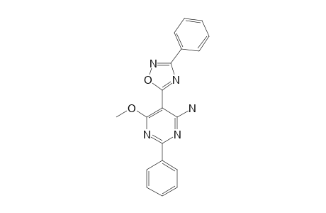 6-Methoxy-2-phenyl-5-(3-phenyl-[1,2,4]oxadiazol-5-yl)-pyrimidin-4-ylamine