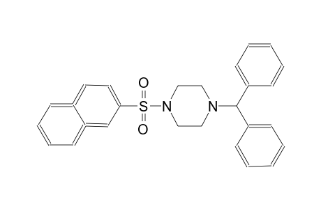 1-(diphenylmethyl)-4-(naphthalene-2-sulfonyl)piperazine