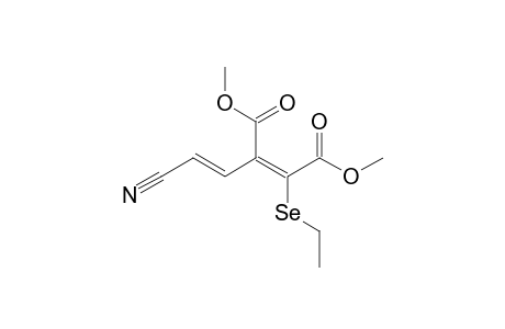 (E)-2-[(E)-2-cyanoethenyl]-3-(ethylseleno)-2-butenedioic acid dimethyl ester