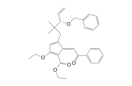 Ethyl 4-((3S)-3-Benzyloxy-2,2-dimethylpent-4-en-1-yl)-2-ethoxy-5(Z)-benzoylmethylidene-1,3-cyclopentadien-1-carboxylate