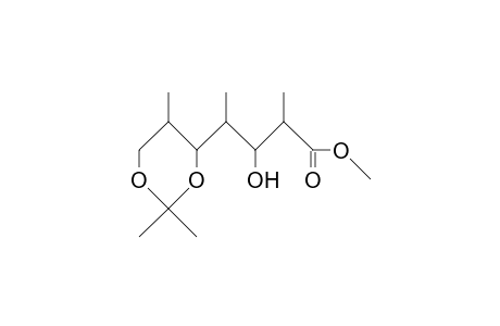 3(R),5(S),7-Trihydroxy-2(S),4(R),6(R)-trimethyl-pentanoic acid, methyl ester 5,7-acetonide