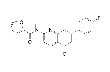 N-[7-(4-fluorophenyl)-5-oxo-5,6,7,8-tetrahydro-2-quinazolinyl]-2-furamide