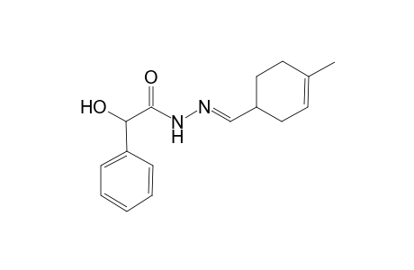 2-Hydroxy-N'-[(E)-(4-methyl-3-cyclohexen-1-yl)methylidene]-2-phenylacetohydrazide