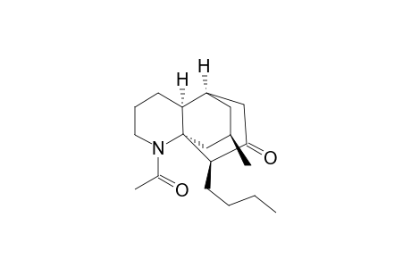 1H-5,8a-Propanoquinolin-7(8H)-one, 1-acetyl-8-butylhexahydro-10-methyl-, (4a.alpha.,5.alpha.,8.alpha.,8a.alpha.,10R*)-(.+-.)-