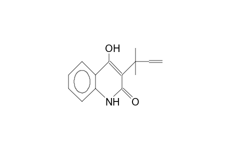 3-(1',1'-Dimethyl-allyl)-4-hydroxy-2-chinolon