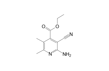 Pyridine-4-carboxylic acid, 2-amino-3-cyano-5,6-dimethyl-, ethyl ester