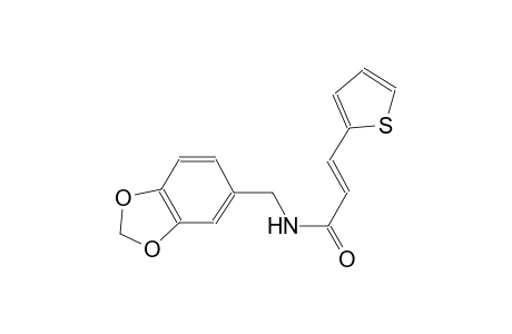 (2E)-N-(1,3-benzodioxol-5-ylmethyl)-3-(2-thienyl)-2-propenamide