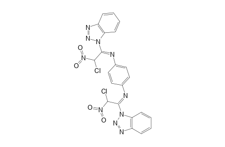N,N'-Bis[(1E)-1-(1H-benzotriazol-1-yl)-2-chloro-2-nitroethylidene]benzene-1,4-diamine