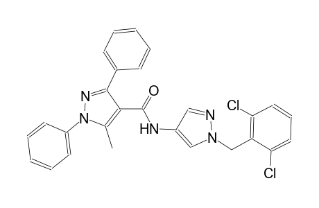 N-[1-(2,6-dichlorobenzyl)-1H-pyrazol-4-yl]-5-methyl-1,3-diphenyl-1H-pyrazole-4-carboxamide