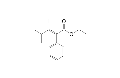 (Z)-3-iodo-4-methyl-2-phenyl-2-pentenoic acid ethyl ester