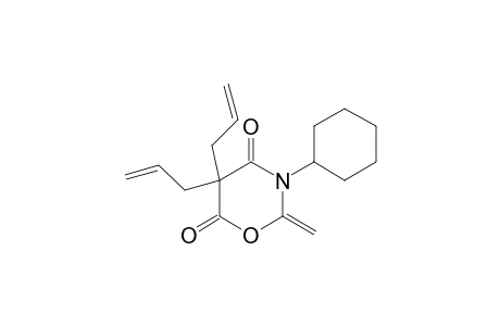 3-CYCLOHEXYL-5,5-DIALLYLDIHYDRO-2-METHYLENE-4H-1,3-OXAZINE-4,6(5H)-DIONE