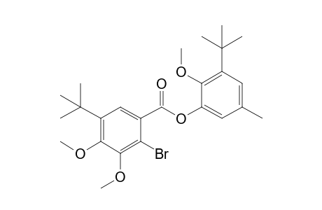 (3'-tert-Butyl-2'-methoxy-5'-methylphenyl) 2-Bromo-5-tert-butyl-3,4-dimethoxybenzoate