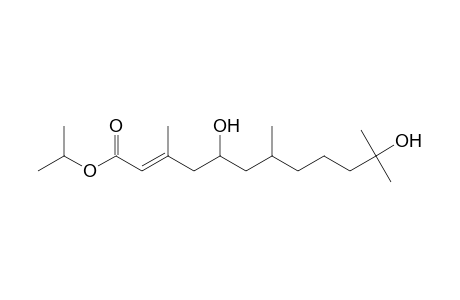 Isopropyl (2E)-5,11-dihydroxy-3,7,11-trimethyl-2-dodecenoate