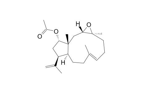 (1R,3S,4S,7E,11S,12S,14S)-14-Acetoxy-3,4-epoxy-7,18-dolabelladiene