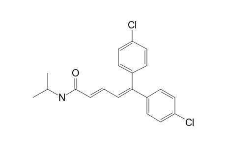 N-Isopropyl-5,5-bis[4-chlorophenyl]penta-2,4-dienoic acid amide