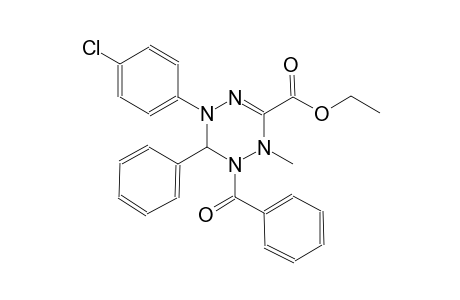 2-Benzoyl-4-(4-chlorophenyl)-1-methyl-3-phenyl-3H-1,2,4,5-tetrazine-6-carboxylic acid ethyl ester