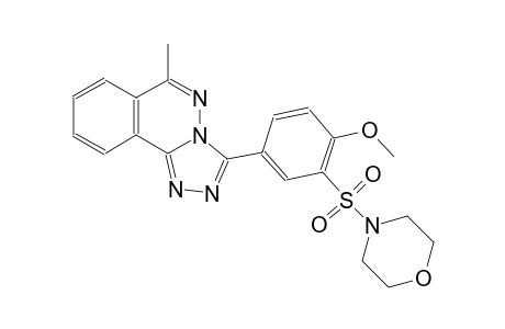 3-[4-methoxy-3-(4-morpholinylsulfonyl)phenyl]-6-methyl[1,2,4]triazolo[3,4-a]phthalazine